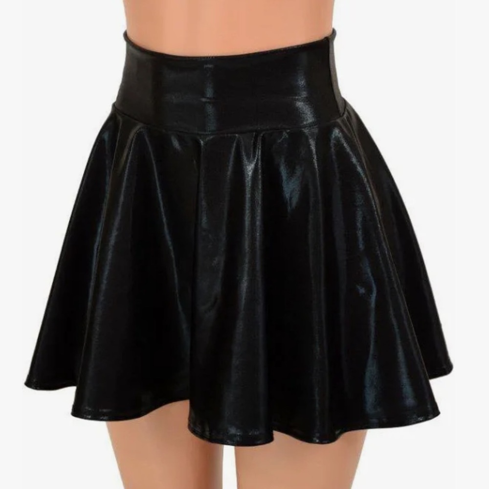 Elegant Black Skater Skirt